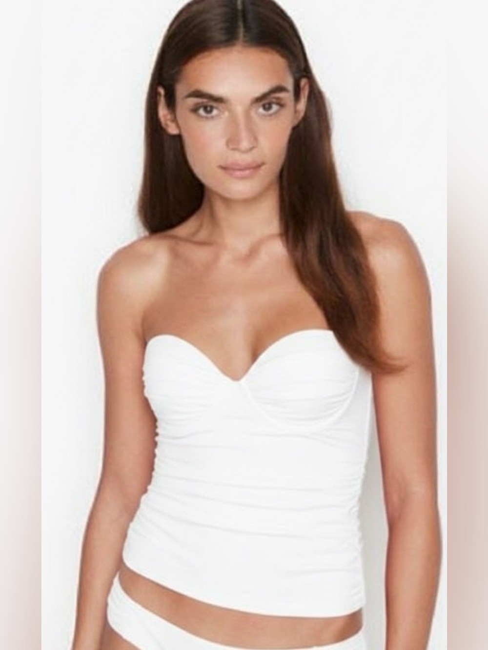🆕 NWT Victoria's Secret Las Palmas
Push-Up Tankini Top • 34A • White